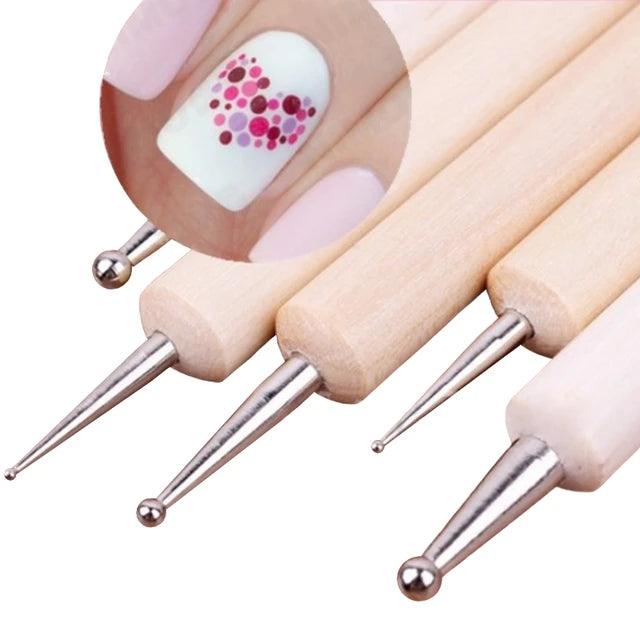 Wooden Dotting Pen Marbleizing Tool - Journal Carnival