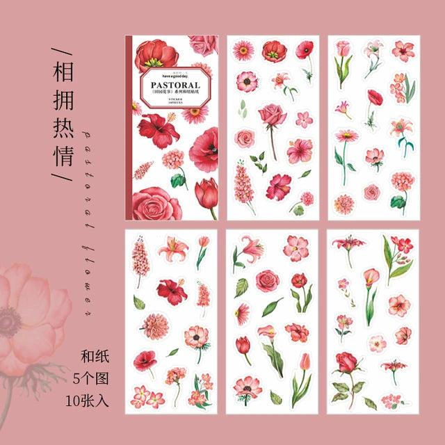 Flower Washi Sticker Book - Journal Carnival