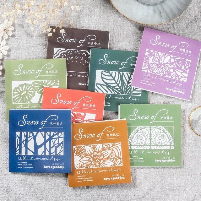 Hollow Lace Folded Card Paper - Journal Carnival
