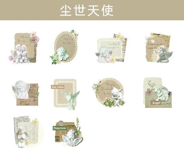 Vintage Butterfly Letter Stickers - Journal Carnival