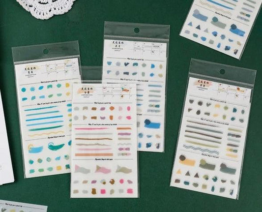 Washi planner sticker sheet