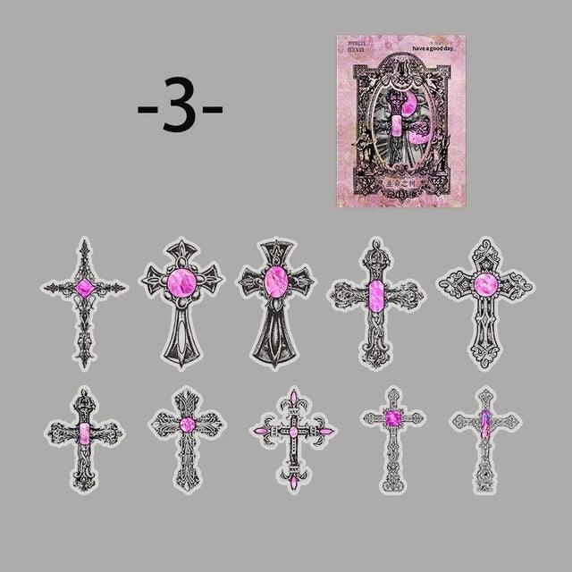 Vintage Art Crystal stickers - Journal Carnival