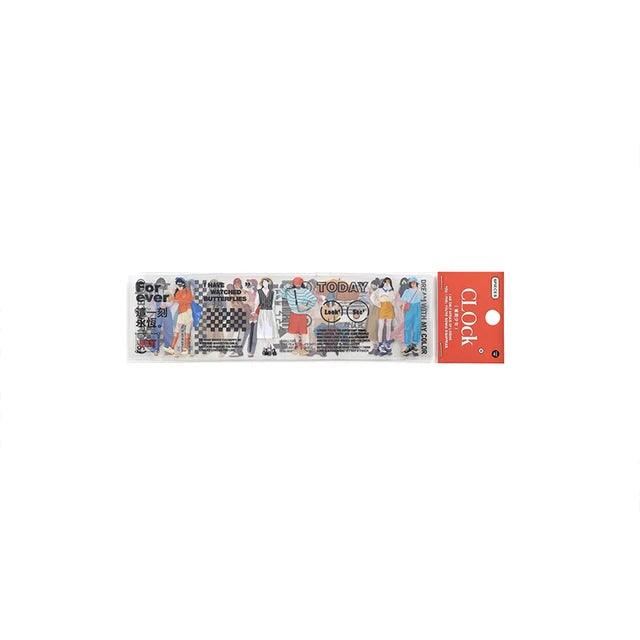 Magazine Style Street Series Character Sticker - Journal Carnival