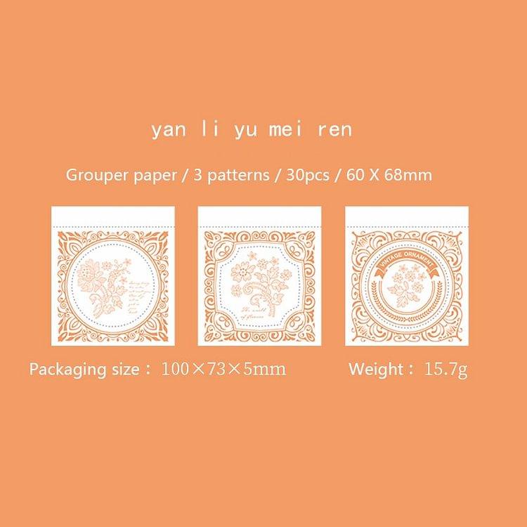 Garden wall series lace Memo Pad - Journal Carnival