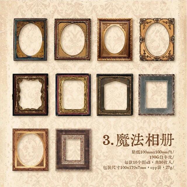 Vintage Hollow Border Paper Frames - Journal Carnival