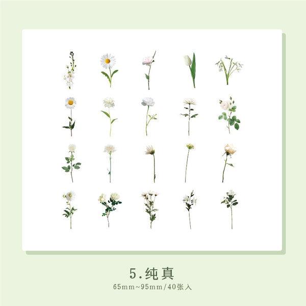 Decorative Flower Stickers - Journal Carnival