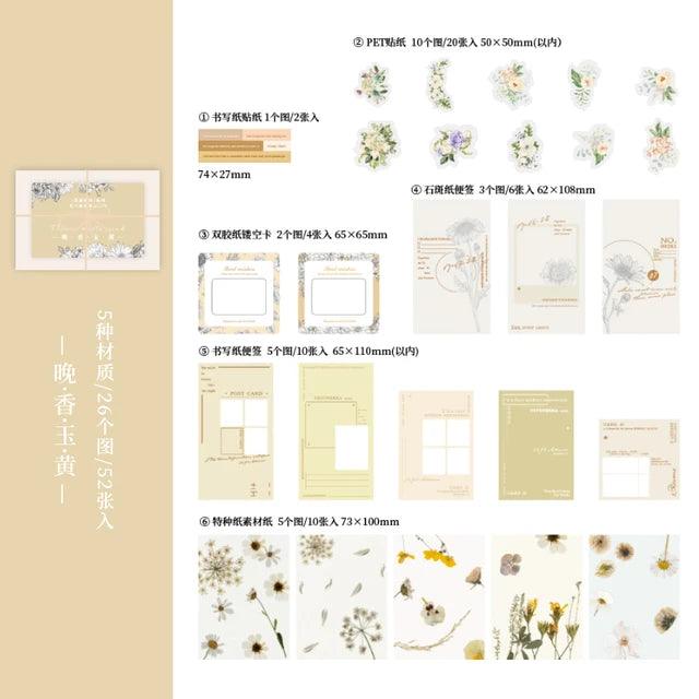 Retro Paper and stickers pack - Journal Carnival