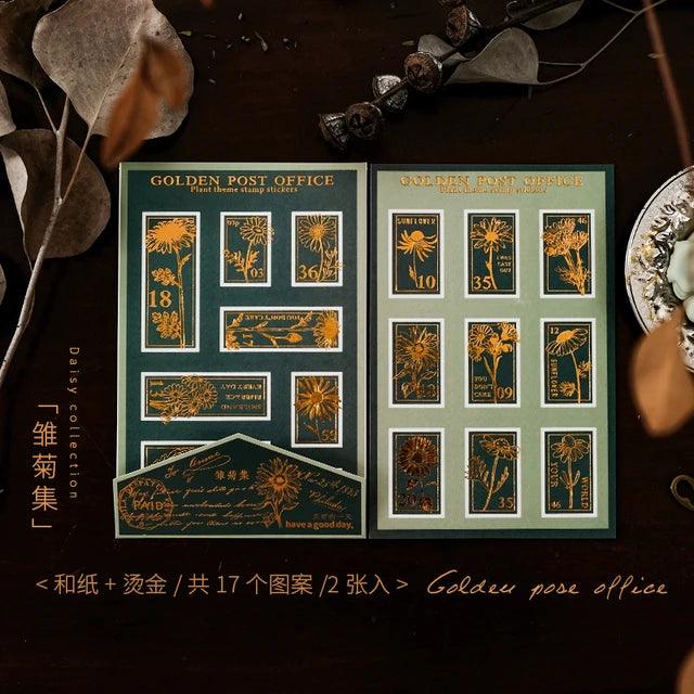 Hot Stamping Bronzed Material Stickers - Journal Carnival