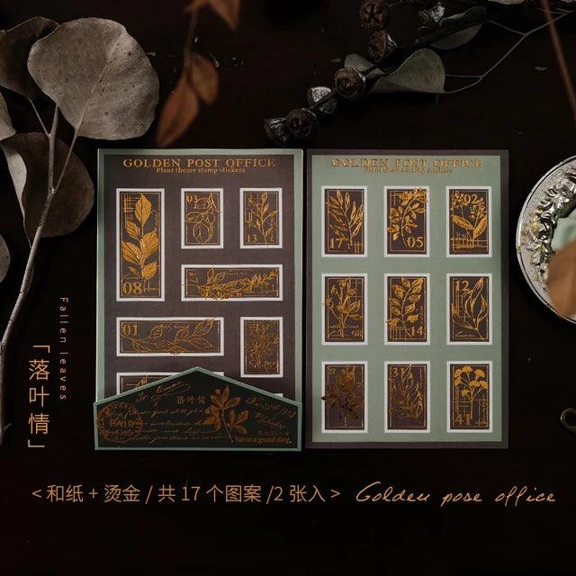 Hot Stamping Bronzed Material Stickers - Journal Carnival