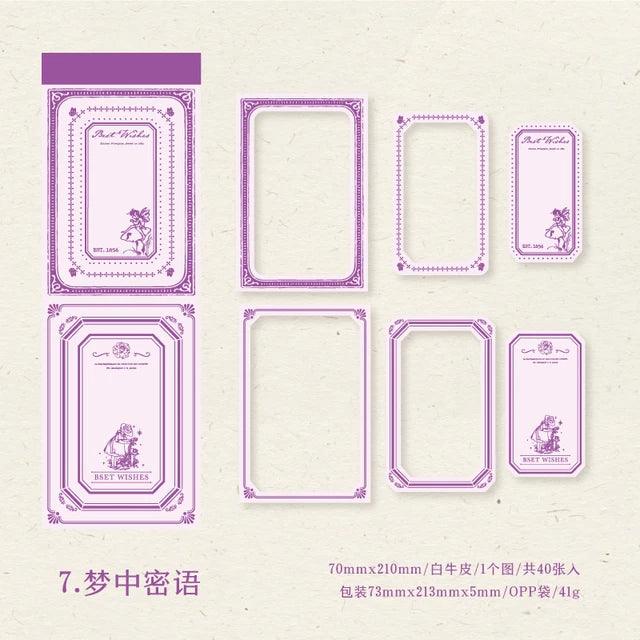 Secret Romance series Memo paper - Journal Carnival