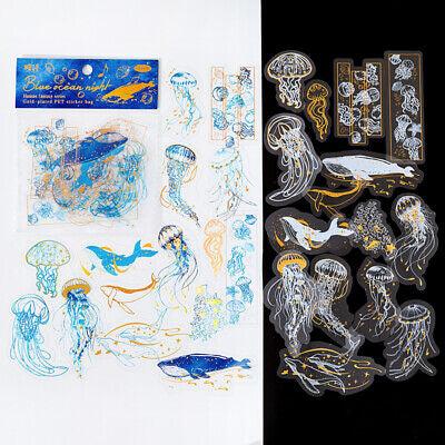 Bronzing white inked Stickers - Journal Carnival