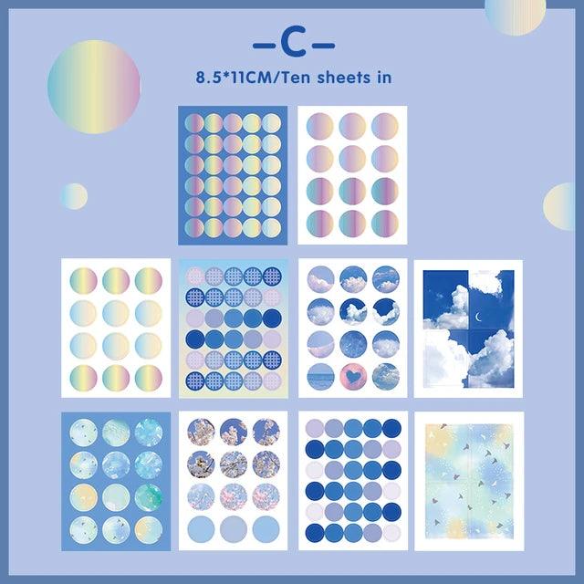 Multi-color Dot Pocket Sticker - Journal Carnival