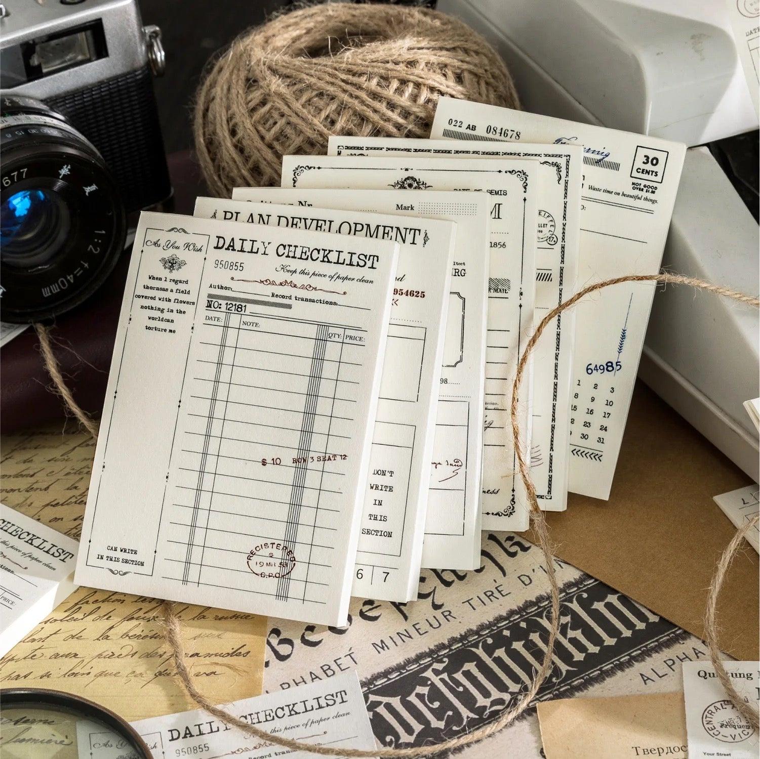 Retro Moment Collection Series Memo Pad - Journal Carnival