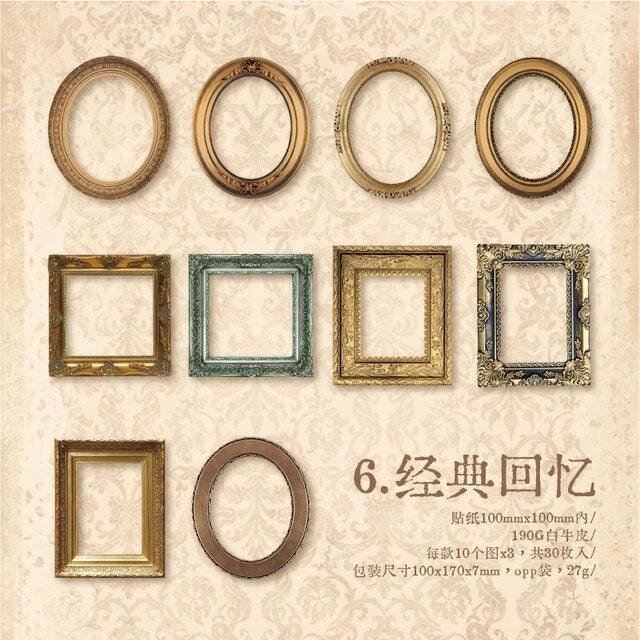Vintage Hollow Border Paper Frames - Journal Carnival
