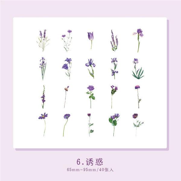 Decorative Flower Stickers - Journal Carnival