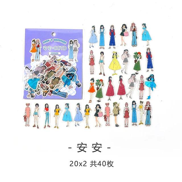 Kawaii character washi sticker - Journal Carnival