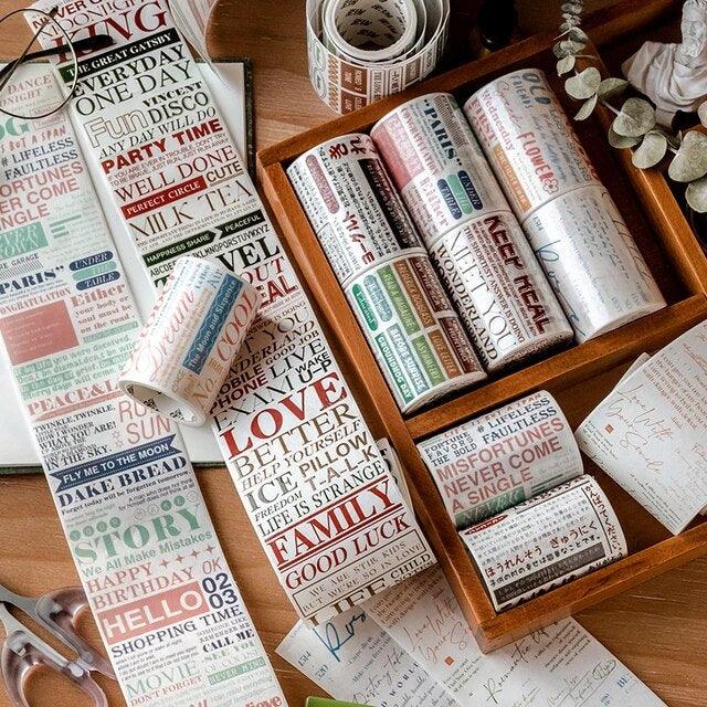 Text life style Series Washitapes - Journal Carnival