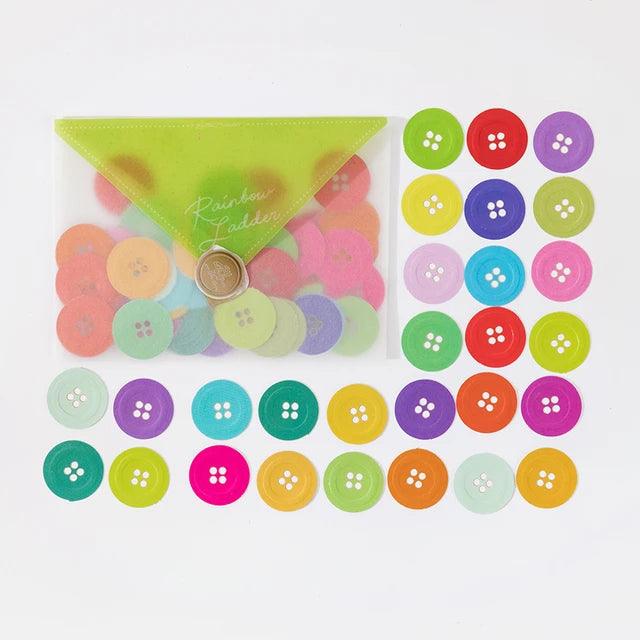 Button style Journal Stickers - Journal Carnival