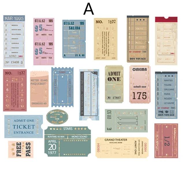 Vintage bronzing Stickers - Journal Carnival