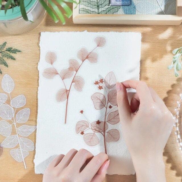 Vein of leaves Series Pet Stickers - Journal Carnival