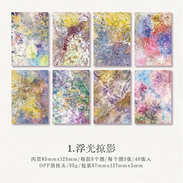 Mottled Dream Series Retro Material Paper - Journal Carnival