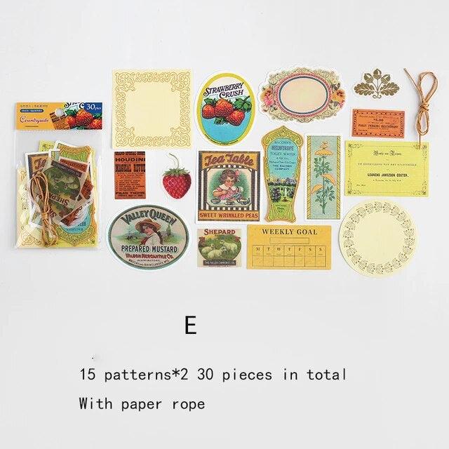Retro Art Poster Sticker - Journal Carnival