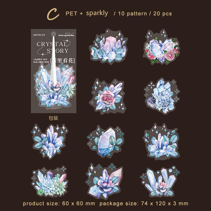 Healing Crystals Series Decorative Sticker - Journal Carnival