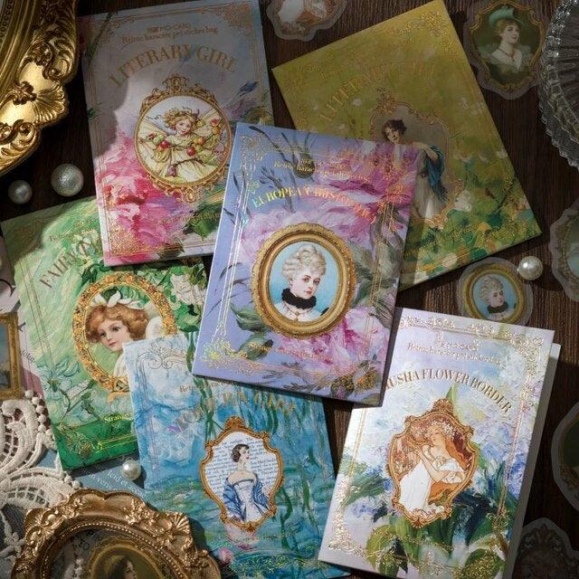 Pretty Lady in Mirror Series Stickers - Journal Carnival