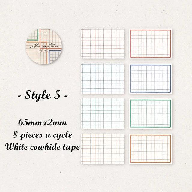 Memo Classic Border Label Pet Tapes - Journal Carnival