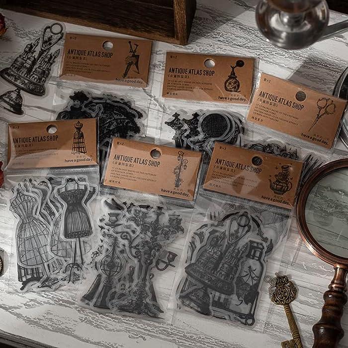 Vintage Antique Stationary Stickers - Journal Carnival