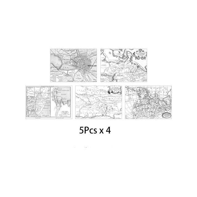 Retro Map Sulfuric Acid Paper - Journal Carnival