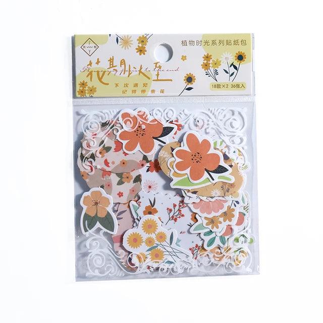 Flower Stickers - Journal Carnival