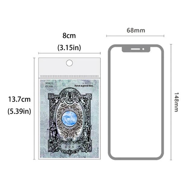 Vintage Art Crystal stickers - Journal Carnival