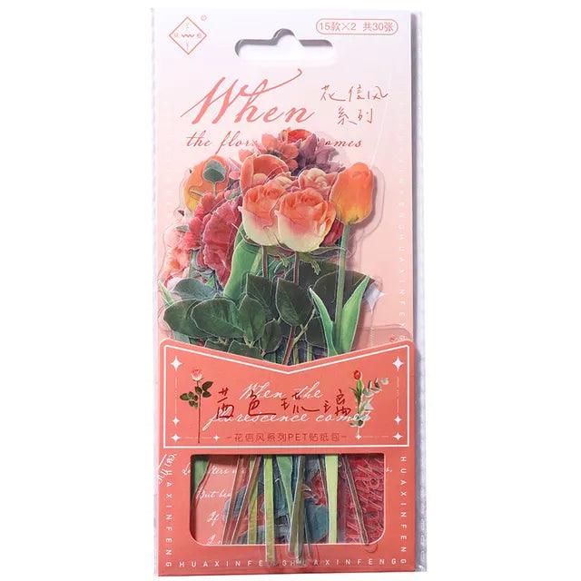 Pet flower Stickers - Journal Carnival