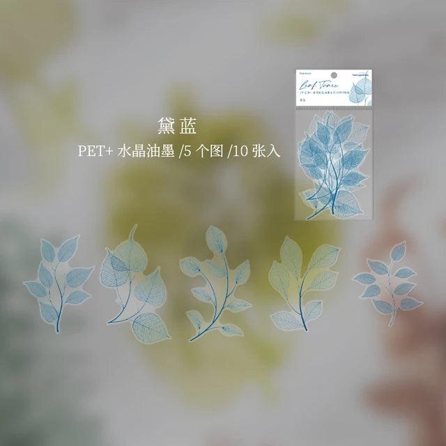 Vein of leaves Series Pet Stickers - Journal Carnival