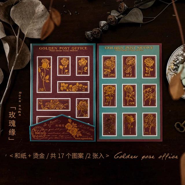 Hot Stamping Bronzed Material Stickers - Journal Carnival