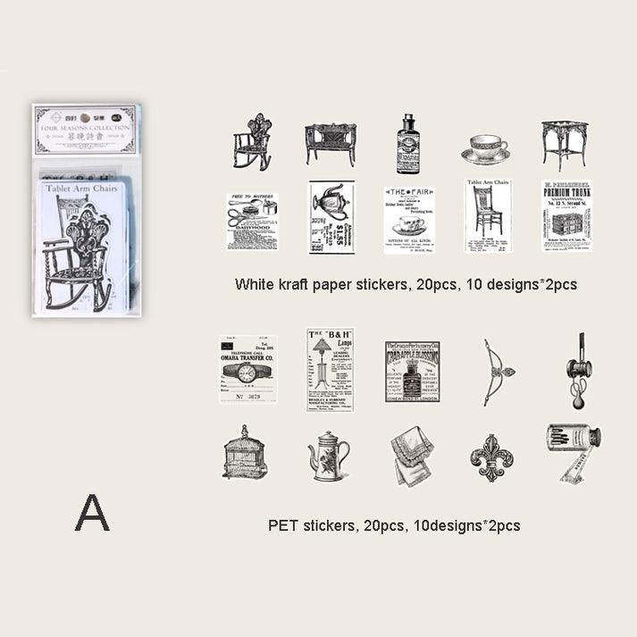Four Seasons Collection Stickers - Journal Carnival