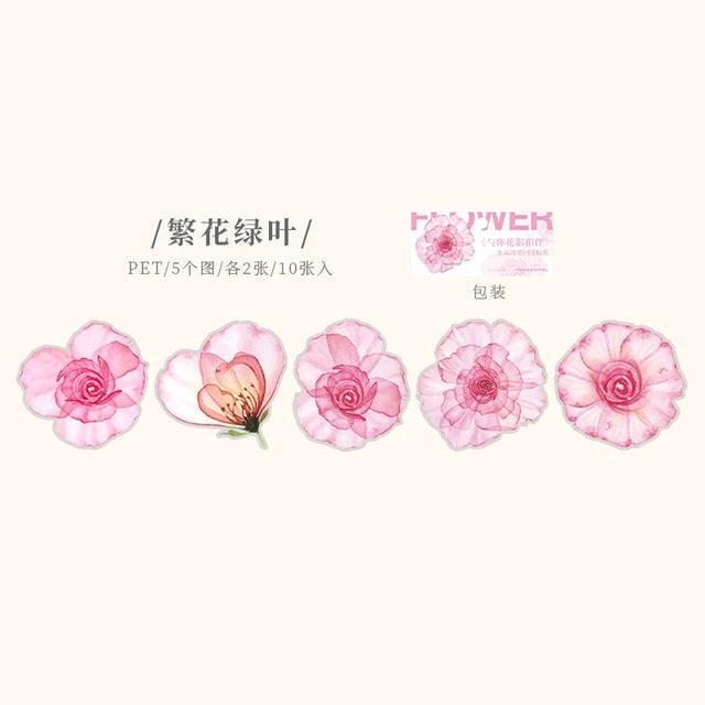 Pet Flower Stickers - Journal Carnival