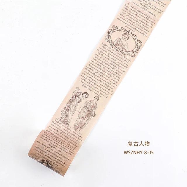 Vintage Style Washi Tape - Journal Carnival