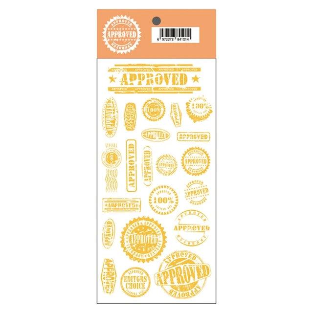Creative Letter Postmark Stickers - Journal Carnival