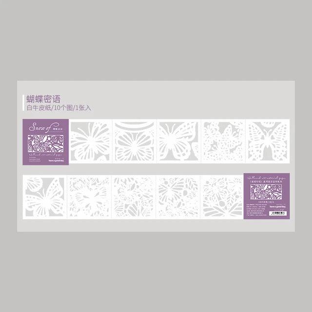 Hollow Lace Folded Card Paper - Journal Carnival