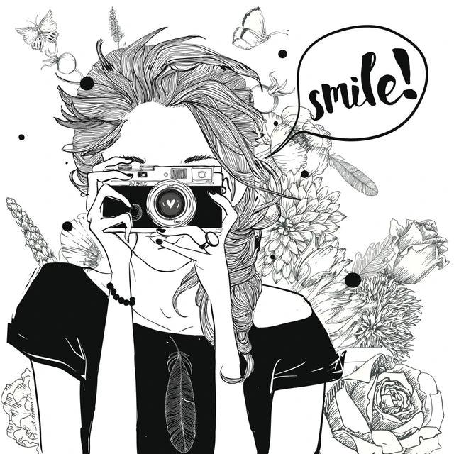 Girl Silicone Stamp - Journal Carnival