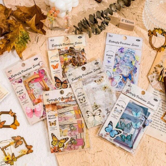 Butterfly stickers - Journal Carnival