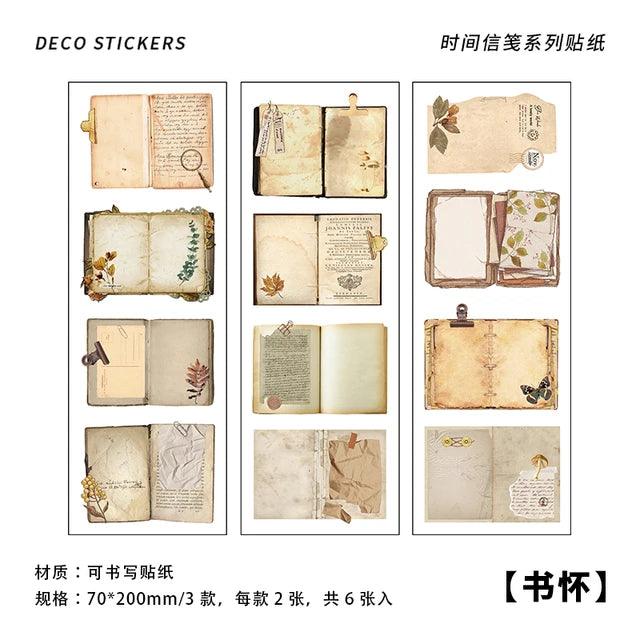 Vintage Time Letterhead Label Stickers - Journal Carnival