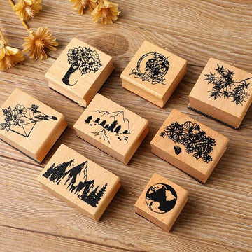 Wooden Stamps - Journal Carnival