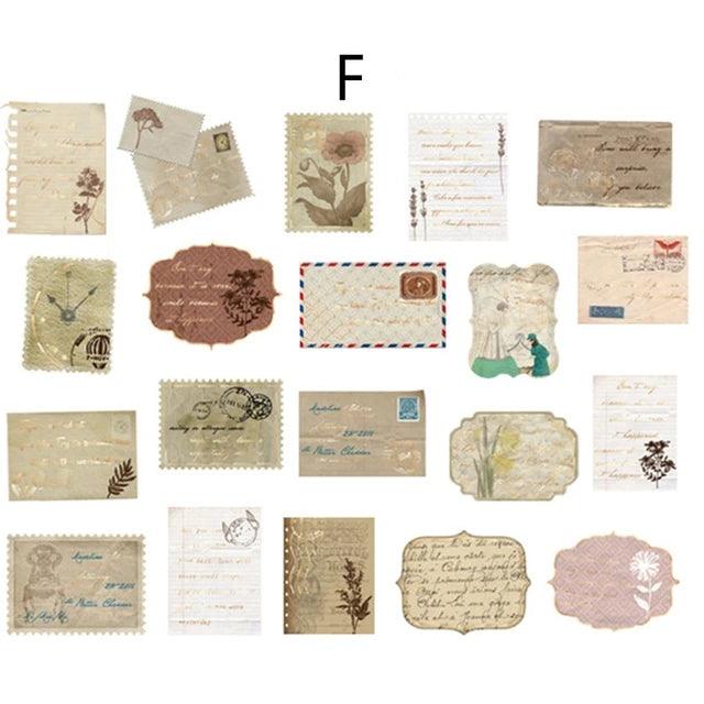 Vintage bronzing Stickers - Journal Carnival