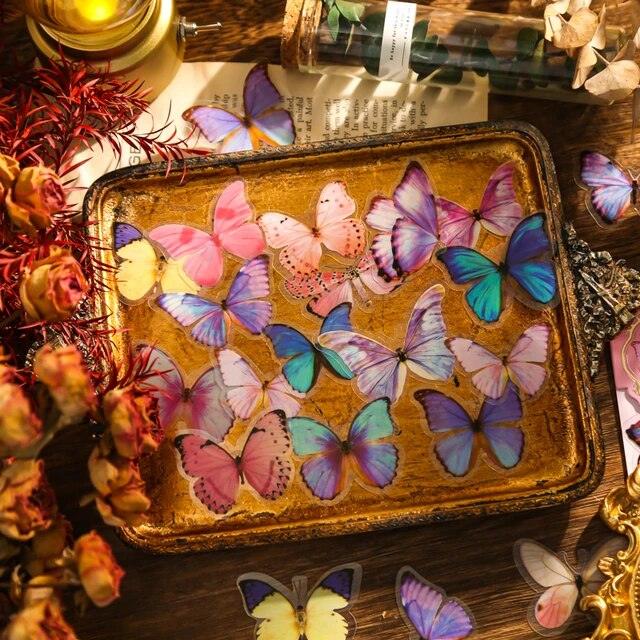 Butterfly Museum series retro stickers - Journal Carnival