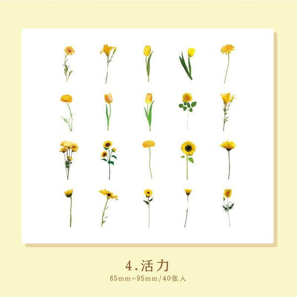 Decorative Flower Stickers - Journal Carnival