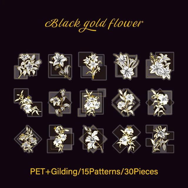 Pet Gliding Flower Stickers - Journal Carnival