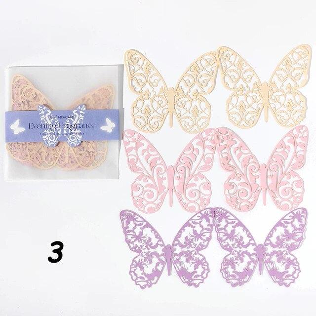 Hollow Lace Butterfly Decorative Papers - Journal Carnival